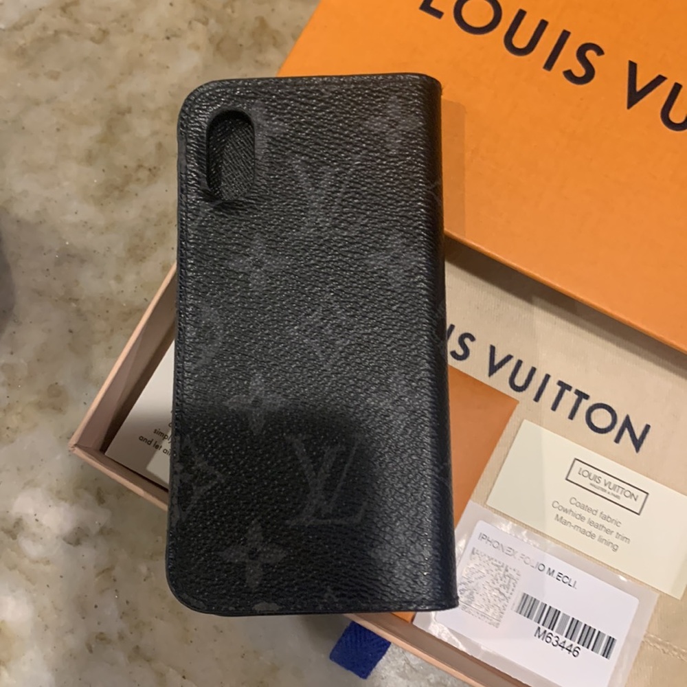 Authentic Louis Vuitton Monogram Eclipse Iphone X… - image 8